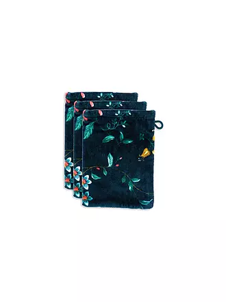 PIP STUDIO | Waschhandschuh LES FLEURS 16x22cm D. Blau | 